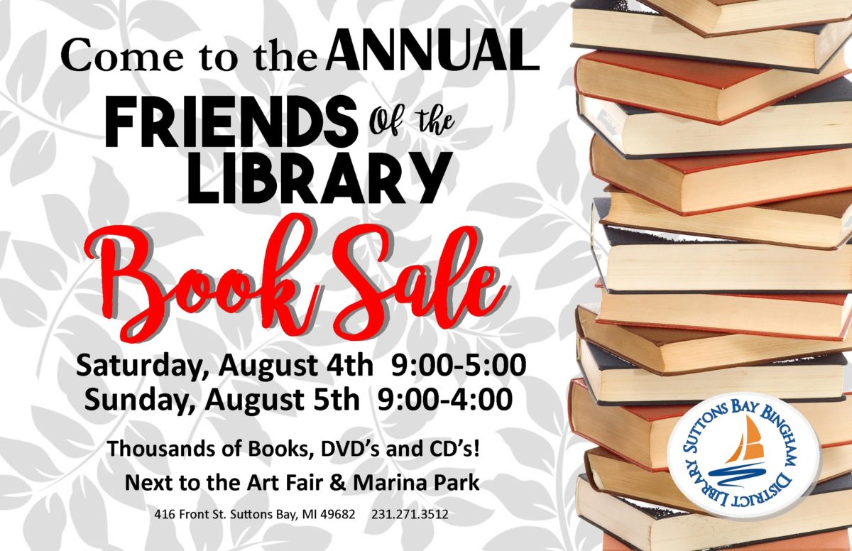 Friends of the Library Annual Book Sale Suttons Bay Bingham District